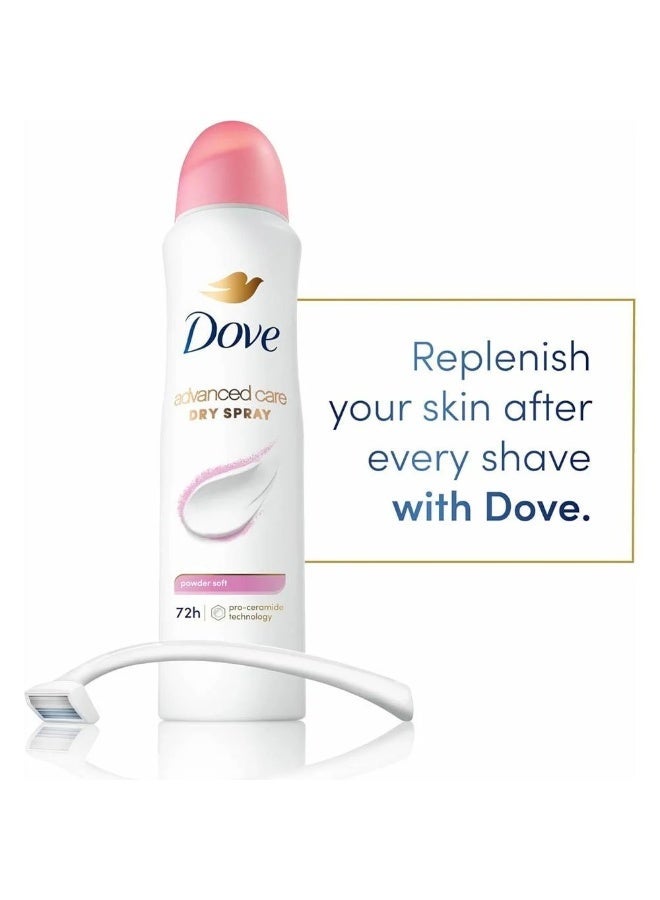 دوف بخاخ مزيل عرق العناية المتقدمة - بودرة ناعمة - 107 جم - Image 2